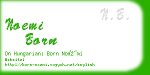 noemi born business card